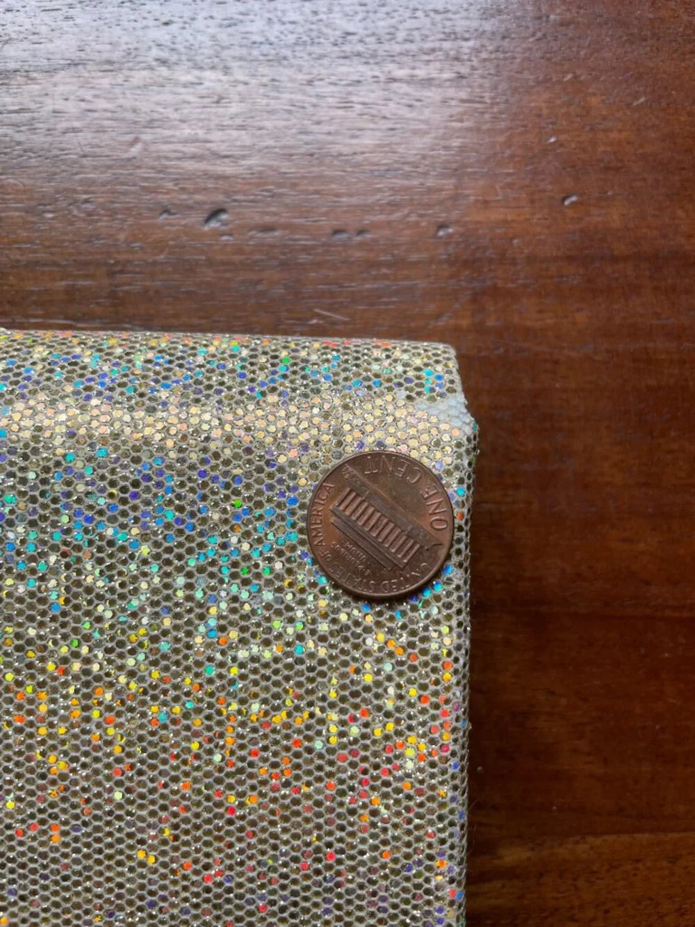 Vintage Gold Glitter  Evening Clutch Purse Gold Formal Bag